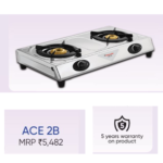 ACE 2 B Gas Stove Butterfly / Stainless Steel