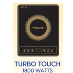 Butterfly Turbo Touch 1800W Induction Cooktop, Black, 1 Burner
