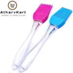 Silicone Flat Pastry Cooking Oil Brush for Grilling, Tandoor and BBQ, Multipurpose Silicon Brush .(Multicolor) (2 Pieces)