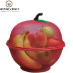 Apple Shape Net Fruits & Vegetables Basket for Kitchen, Fruit Basket with Net Cover, Fruit and Vegetable Stand Basket, Fruit Net Cover (Multicolour)