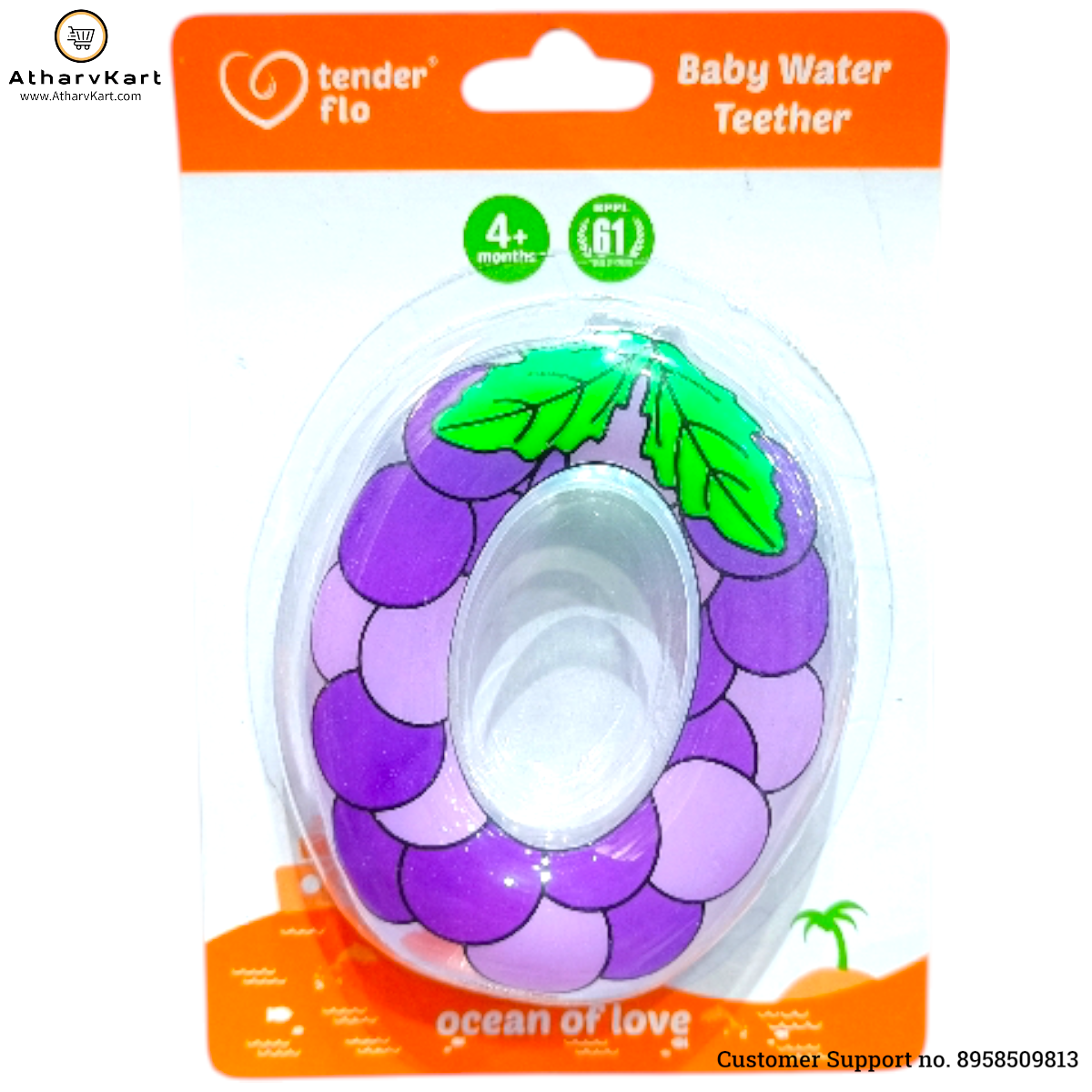 Teether Water Filled toy, Tender Flo (Pack of 3)